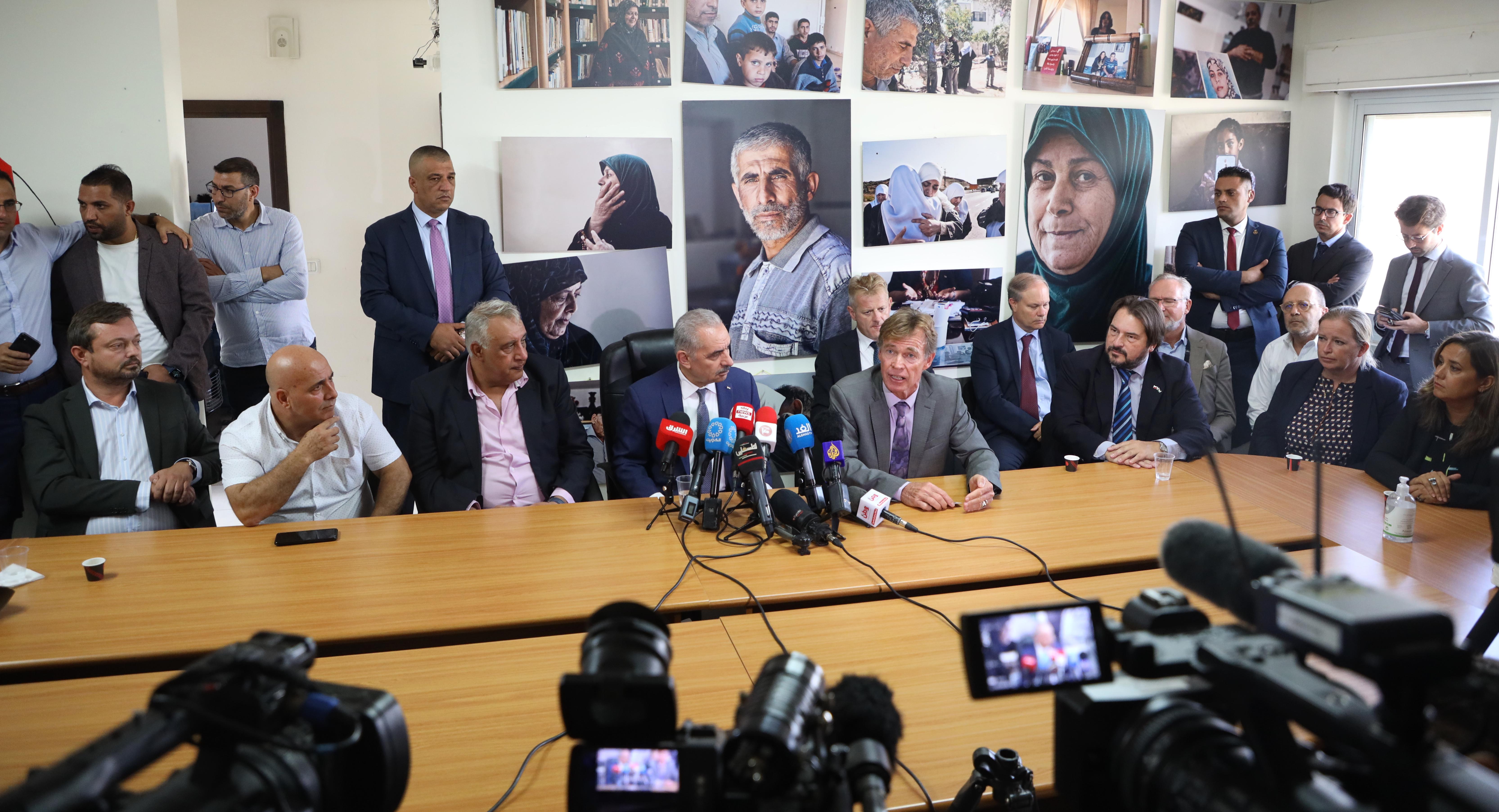 PM Shtayyeh says visit of European diplomats to an Israeli-targeted civil society group a show of support
