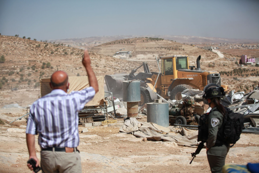 Israeli forces demolish structures in southern Hebron hills 