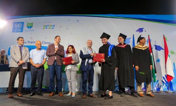 301 students graduate from UNRWA Siblin Training Center on South Campus