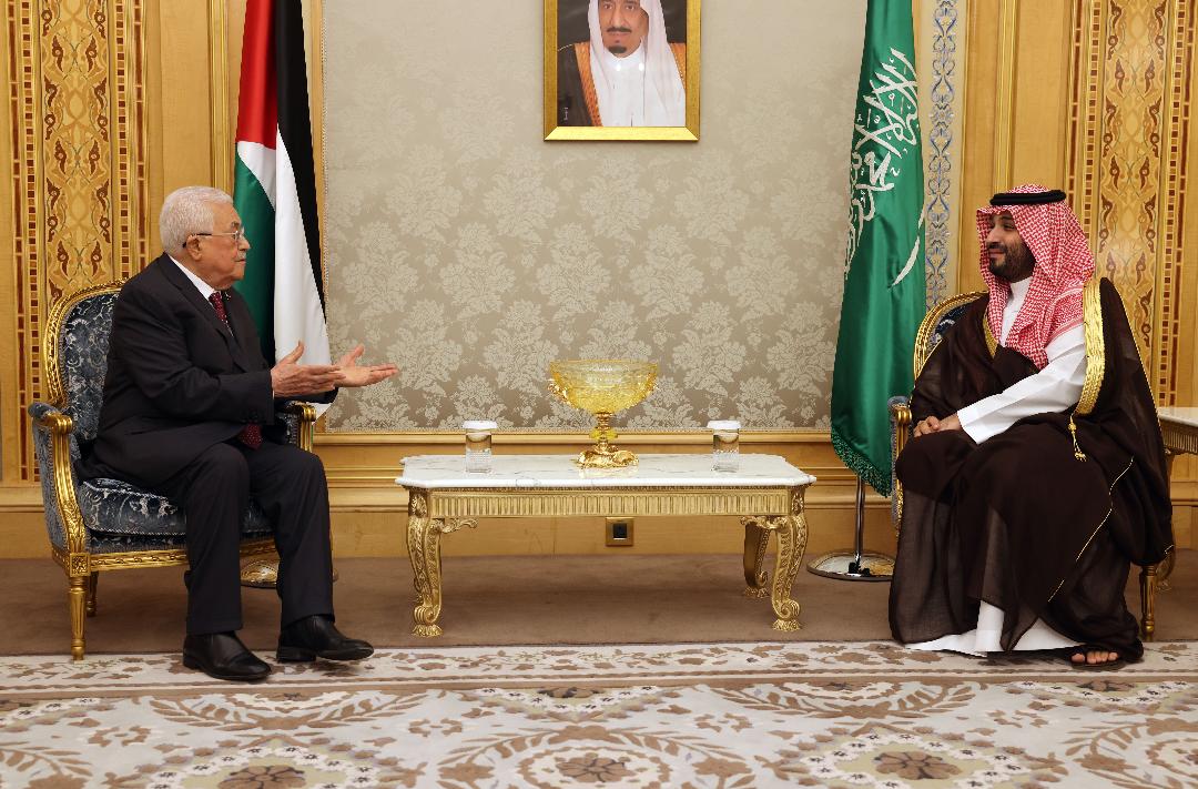 President Abbas, Saudi Crown Prince discuss developments in Palestine, Israeli aggression on Gaza 