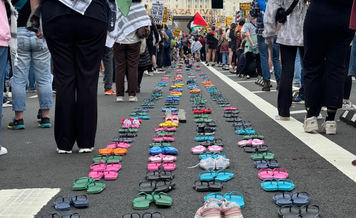 Thousands rally in Washington DC against Israeli genocide in Gaza, repression of free speech