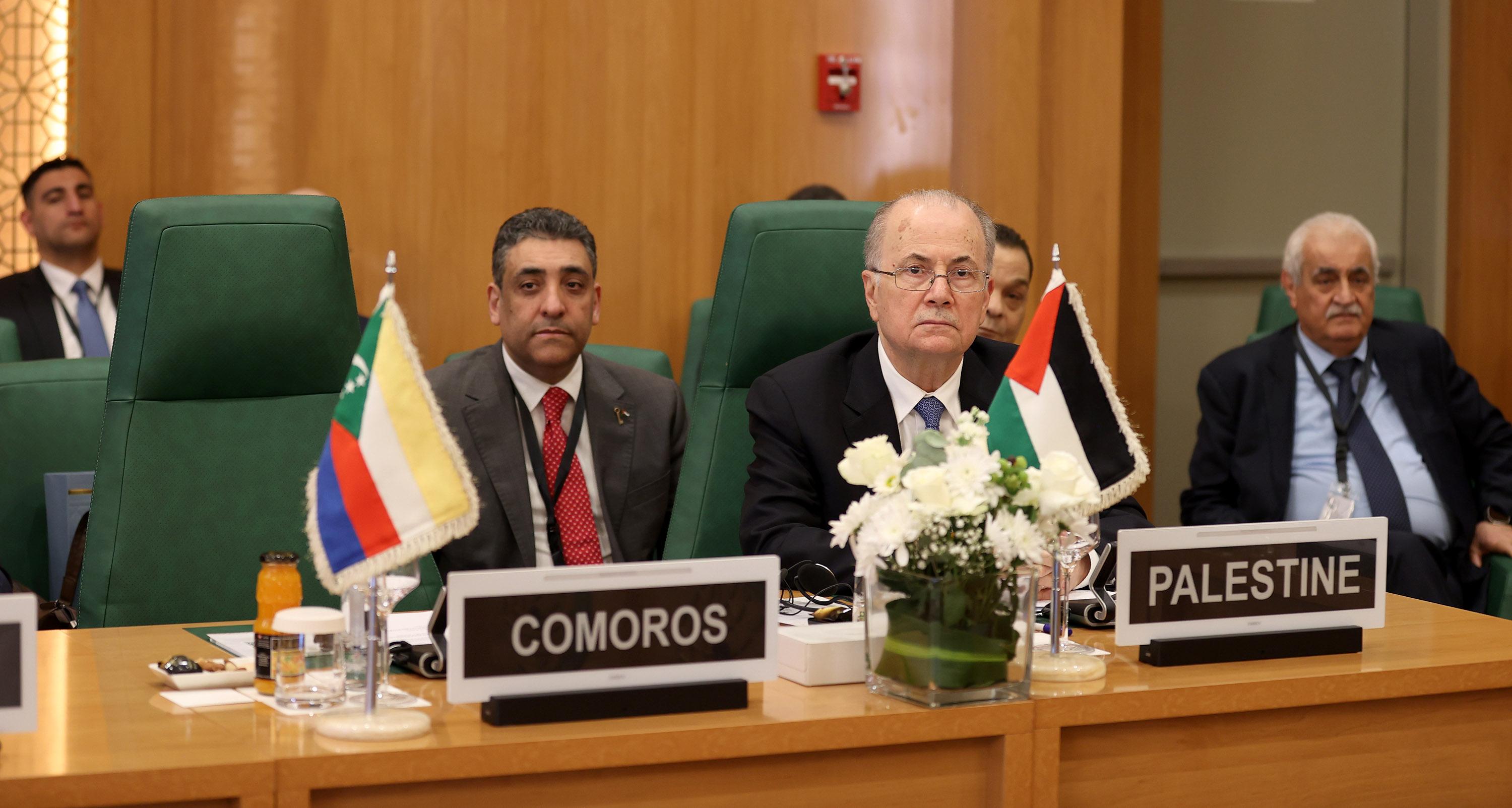 PM Mustafa calls for adopting Palestinian-Egyptian plan for Gaza reconstruction as a joint Arab-Islamic initiative