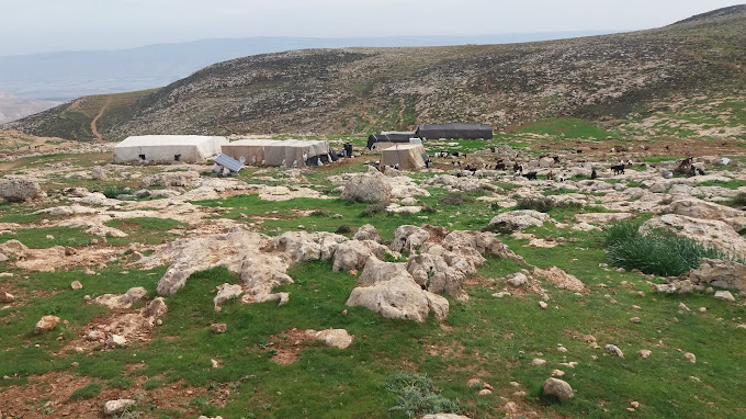 Residents of a Bedouin community near Ramallah barred by soldiers from returning to their homes