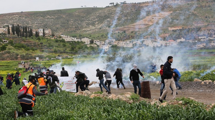 Two Palestinians shot, injured as Israeli forces suppress Beit Dajan anti-settlement rally 