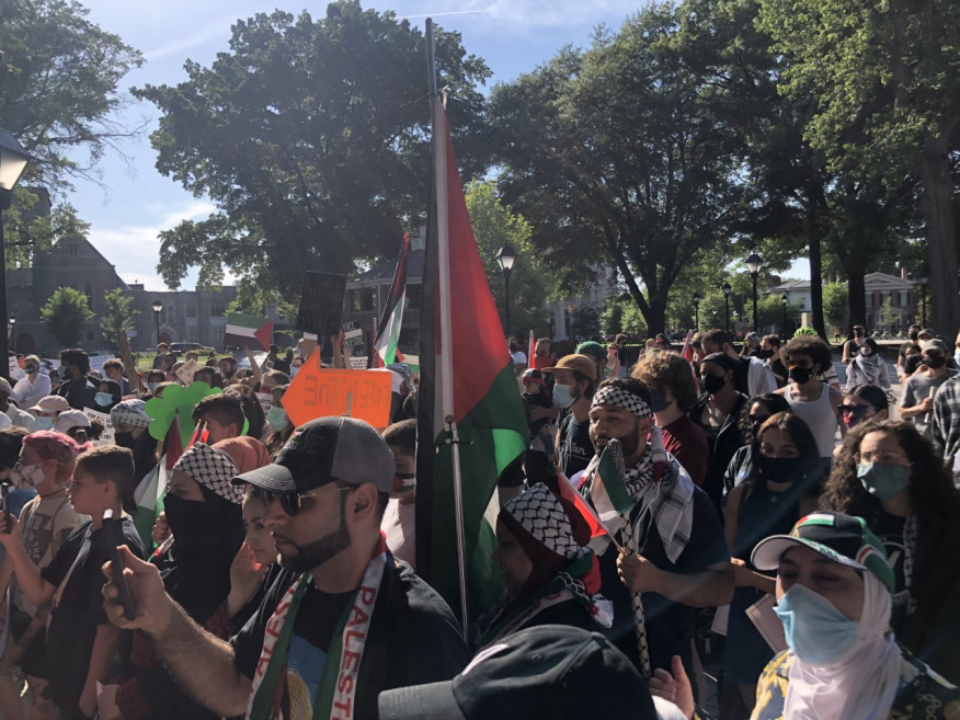 Hundreds march in Richmond in protest of the Israeli aggression on Gaza