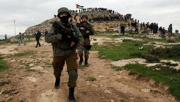 As Palestinians held a vigil on Nablus-area mountain to prevent takeover by settlers, soldiers attack them
