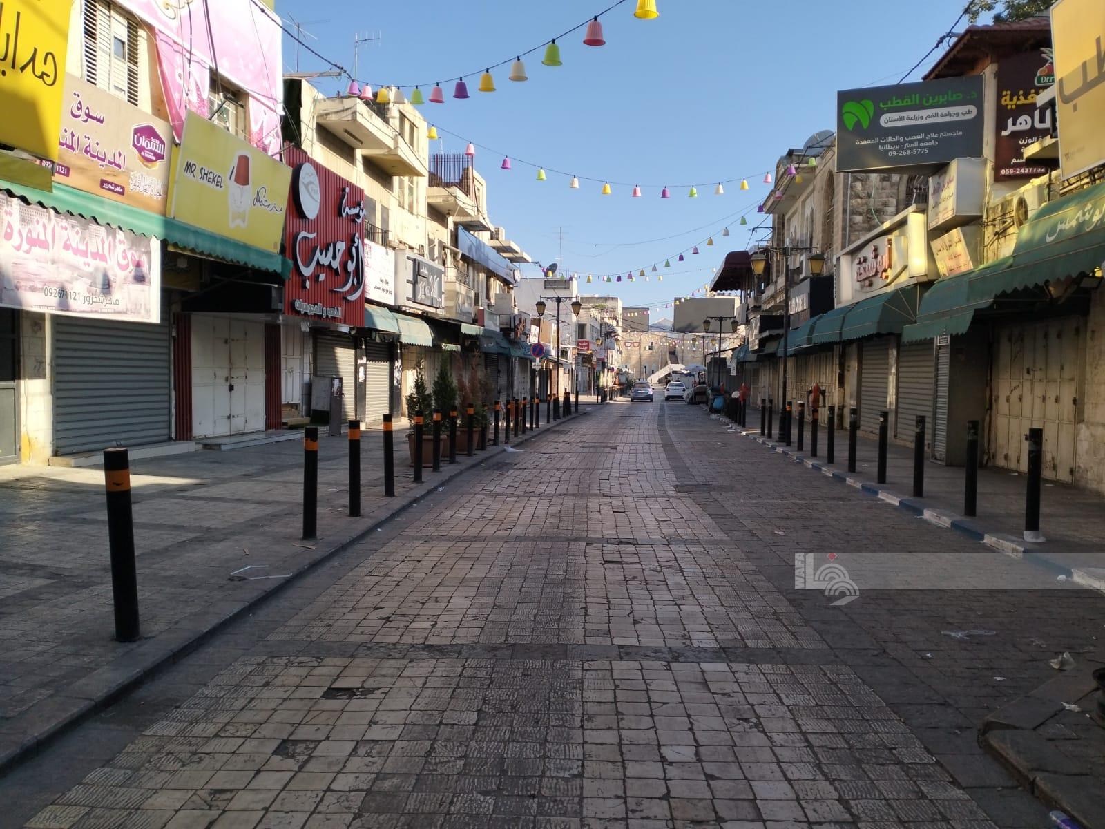 West Bank observes general strike denouncing Israeli ongoing aggression on Gaza