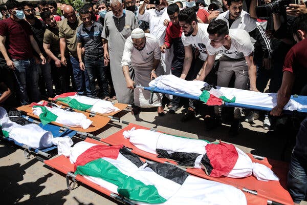 Casualties in a series of Israeli airstrikes on Gaza as Israel's genocide enters day 301