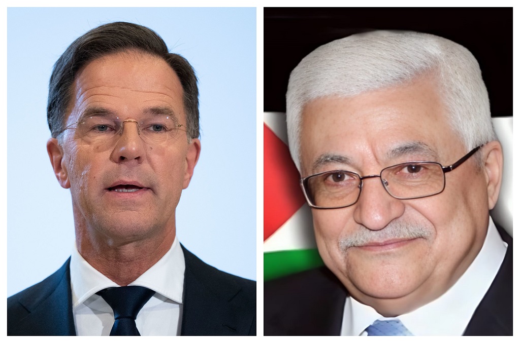 President Abbas, Dutch Prime Minister discuss latest developments in ongoing Israeli aggression against Palestinians