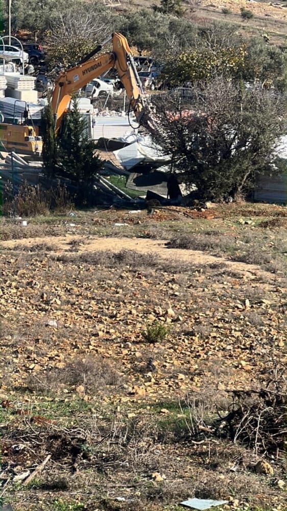 Nursery, stone wall demolished, youths detained by Israeli soldiers in a Jerusalem-area town