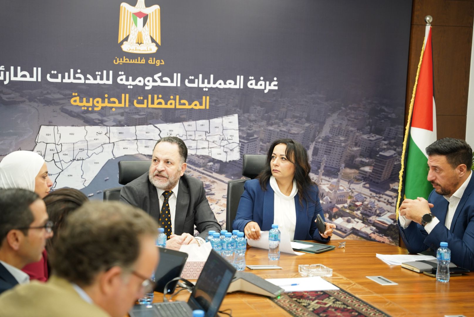 Government Operations Room reviews relief and early recovery plan for the water sector in Gaza
