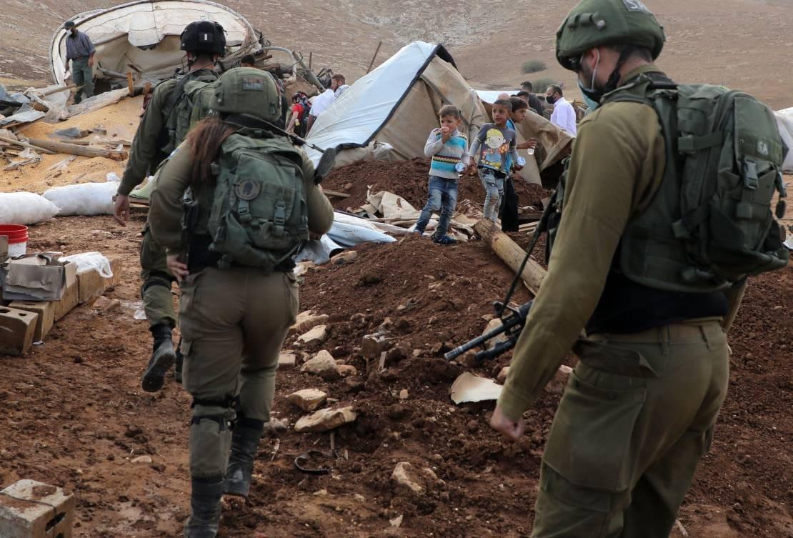 Israeli forces demolish structures in northern Jordan Valley Palestinian community