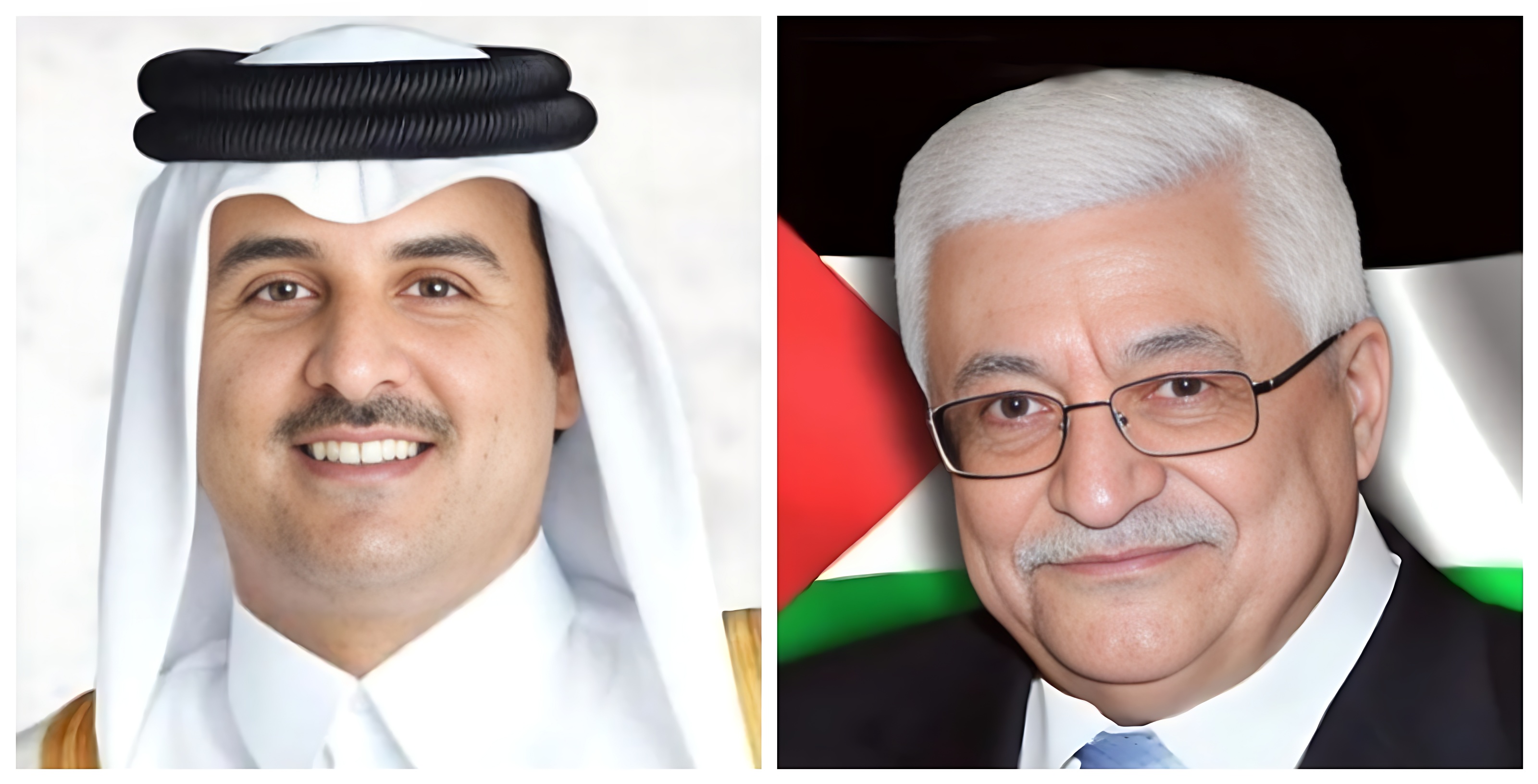 President Abbas and Emir of Qatar call for immediate end to the Israeli aggression