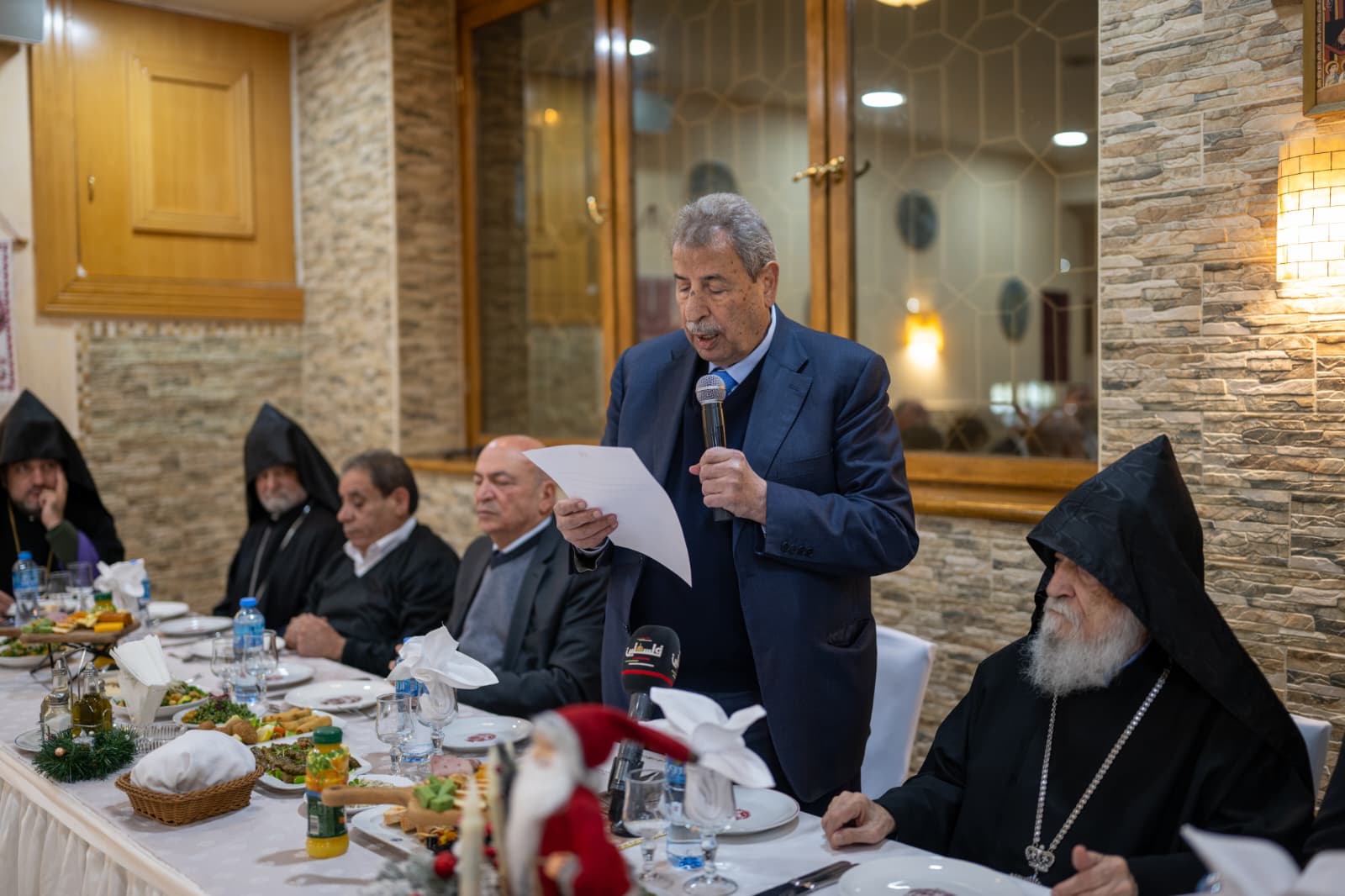 On Behalf of President Abbas: Ramzi Khouri Participates in Armenian Christmas Celebration in Bethlehem