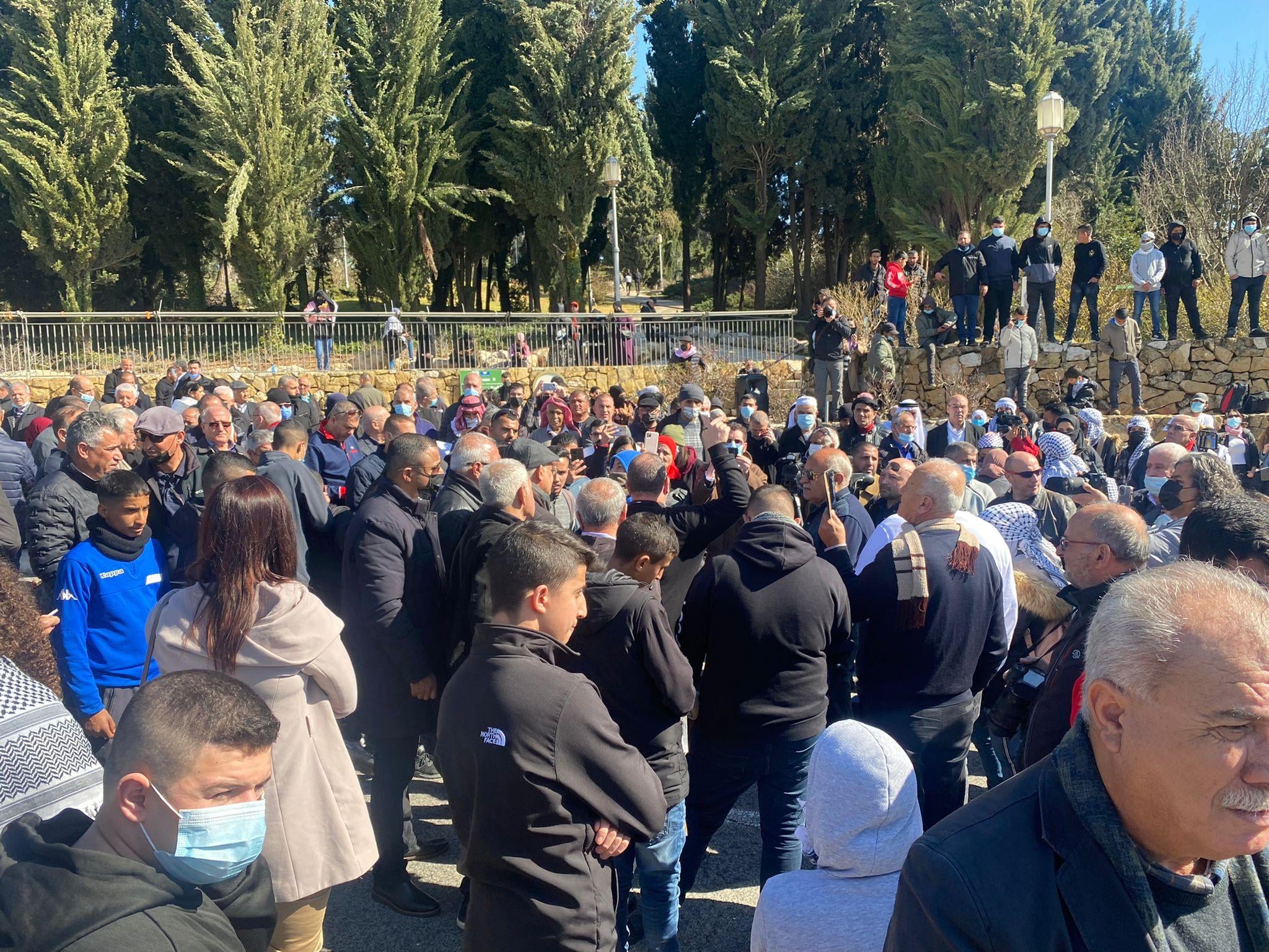 Palestinians demonstrate in Jerusalem against Israeli ethnic cleansing 