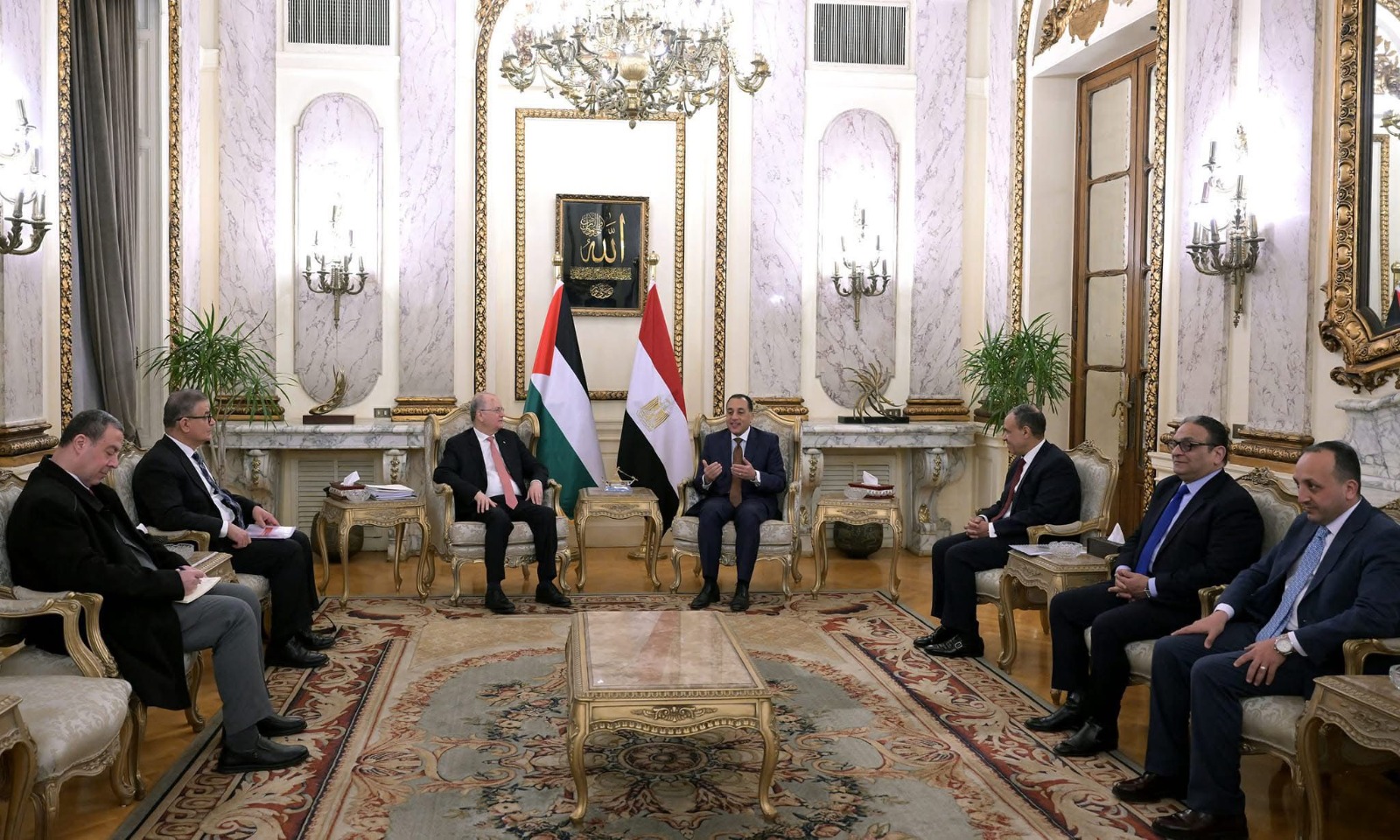 Palestinian and Egyptian Prime Ministers discuss Gaza reconstruction plan ahead of Arab Summit