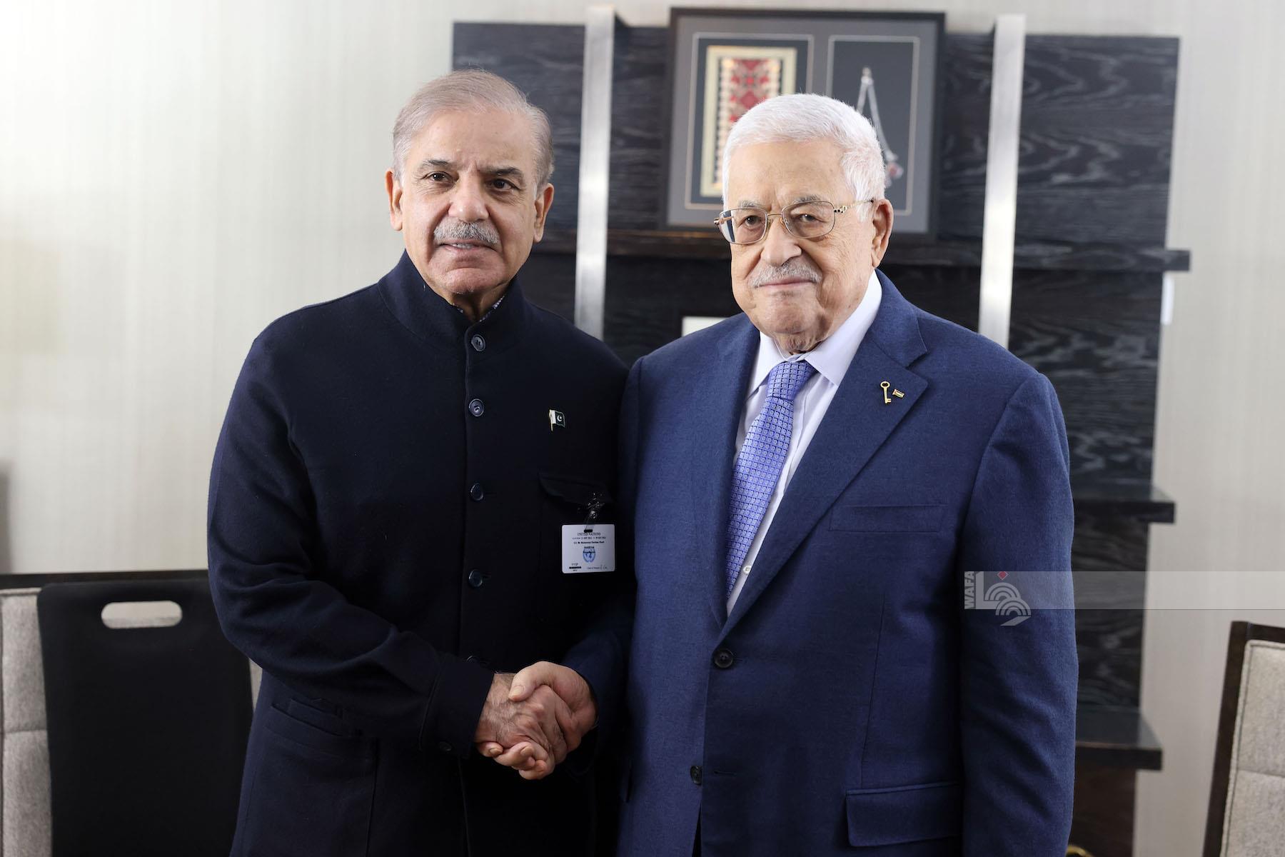 President Abbas meets with Pakistani Prime Minister in New York