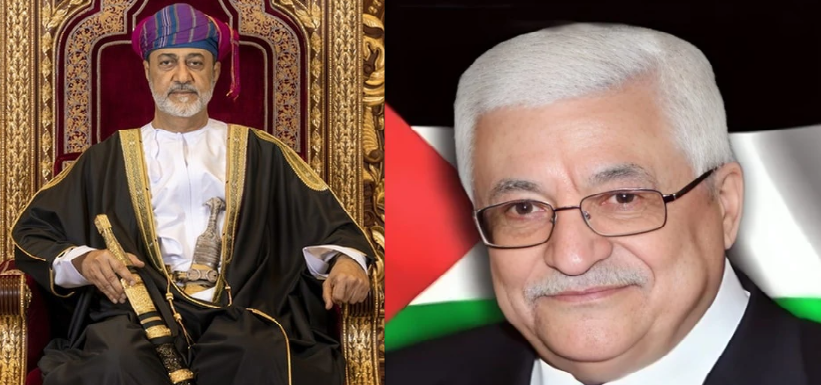 President Abbas briefs sultan of Oman on peace efforts, exchange Eid al-Adha greetings
